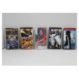 Lot of 5 Sony PSP Video Games - Final Fantasy, Dynasty Warriors, Sports Titles
