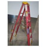 Werner 6 ft Fiberglass Step Ladder, 225 lb Capacity, Type II