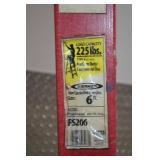 Werner 6 ft Fiberglass Step Ladder, 225 lb Capacity, Type II