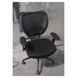 Black Mesh Back Adjustable Office Chair with Armrests