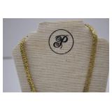 2 Gold-Tone Necklaces and 1 Bracelet Assortment
