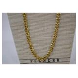 2 Gold-Tone Necklaces and 1 Bracelet Assortment