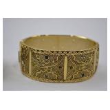 Lot of 3 Fashion Bangle Watches with Gold-Tone and Rhinestones