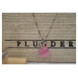 Sterling Silver Ring and Pink Pendant Necklace