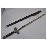 Decorative Taiwanese Stainless Steel Sword with Scabbard