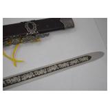 Decorative Taiwanese Stainless Steel Sword with Scabbard