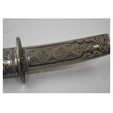 Decorative Stainless Steel Sword with Ornate Sheath