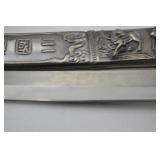 Decorative Stainless Steel Sword with Ornate Sheath