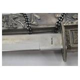 Decorative Stainless Steel Sword with Ornate Sheath