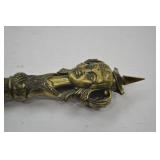 Decorative Dagger with Ornate Handle and Engraved Blade