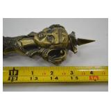 Decorative Dagger with Ornate Handle and Engraved Blade