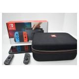 Nintendo Switch Console with Gray Joy-Con Controllers, Case, and Accessories