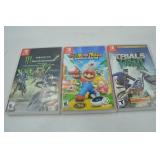 Nintendo Switch Game Lot: Monster Energy Supercross, Mario Rabbids Kingdom Battle, Trials Rising