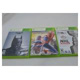 Xbox 360 Games: Batman Arkham Origins, Amazing Spider-Man, NHL Legacy Edition