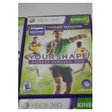 Xbox 360 Kinect Game Lot: Kinect Sports, Kinect Adventures, Your Shape, Country Dance