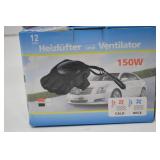 12V 150W Car Heater and Ventilator, Dual Function