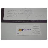 Minnesota Vikings Kyle Rudolph Signed NFL Autograph Football & COA