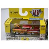 Hot Wheels Justice League Batmobile & 57 Chevy, M2 Machines 1957 Bel Airs, Big Rig Lot