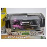 Hot Wheels Justice League Batmobile & 57 Chevy, M2 Machines 1957 Bel Airs, Big Rig Lot