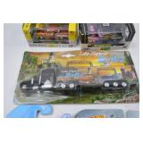Hot Wheels Justice League Batmobile & 57 Chevy, M2 Machines 1957 Bel Airs, Big Rig Lot