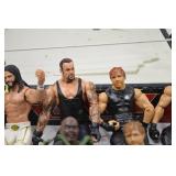WWE Wrestling Action Figures with RAW Ring Playset