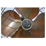 Vintage Emerson Electric Type 6250-D Desk Fan with Brass Blades