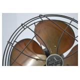 Vintage Emerson Electric Type 6250-D Desk Fan with Brass Blades