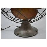 Vintage Emerson Electric Type 6250-D Desk Fan with Brass Blades