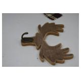 Rustic Animal Home Decor Lot - Bear Wall Art, Deer String Art, Moose Hook