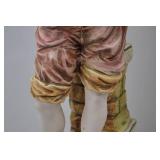 Vintage Porcelain Figural Table Lamp, 51 Inch