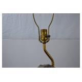 Vintage Porcelain Figural Table Lamp, 51 Inch