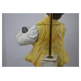Vintage Porcelain Figural Table Lamp, 51 Inch