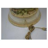 Figural Table Lamp Girl Reading Book Porcelain Sculpture 51in.