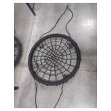 Round Web Rope Tree Swing with Heavy-Duty Metal Clips