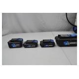 HART 20V Cordless Power Tool Lot: Circular Saw, Impact Driver, Nailer, Inflator