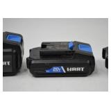 HART 20V Cordless Power Tool Lot: Circular Saw, Impact Driver, Nailer, Inflator
