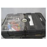 Hand tool lot in Hart rolling toolbox with Stanley screwdriver