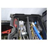 Hand tool lot in Hart rolling toolbox with Stanley screwdriver