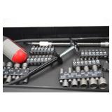 Hand Tool Lot - Drill Bit, Driver & Socket Set in Carry Case