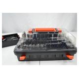 Hand Tool Lot - Drill Bit, Driver & Socket Set in Carry Case