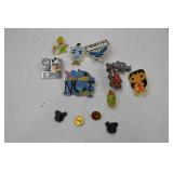 Disney Character and Theme Park Trading Pin Lot - 9 Pins Mixed Series
