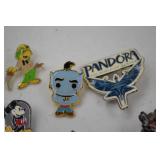 Disney Character and Theme Park Trading Pin Lot - 9 Pins Mixed Series
