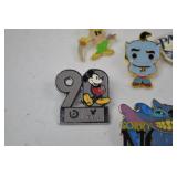 Disney Character and Theme Park Trading Pin Lot - 9 Pins Mixed Series