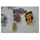 Disney Character and Theme Park Trading Pin Lot - 9 Pins Mixed Series