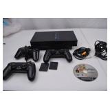 Sony PlayStation 2 Console Bundle with Controllers, Cables, and Kingdom Hearts