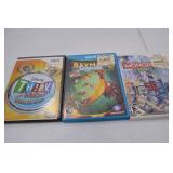 Nintendo Wii and Wii U Video Game Bundle: Monopoly Streets, Rayman Legends, Think Fast