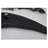 Stainless Steel Fantasy Knife with Sheath, 11 Inch Overall