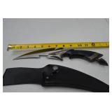 Stainless Steel Fantasy Knife with Sheath, 11 Inch Overall