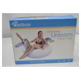 GoFloats Inflatable Unicorn Party Tube Pool Float