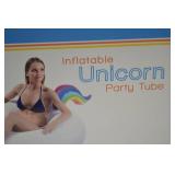 GoFloats Inflatable Unicorn Party Tube Pool Float